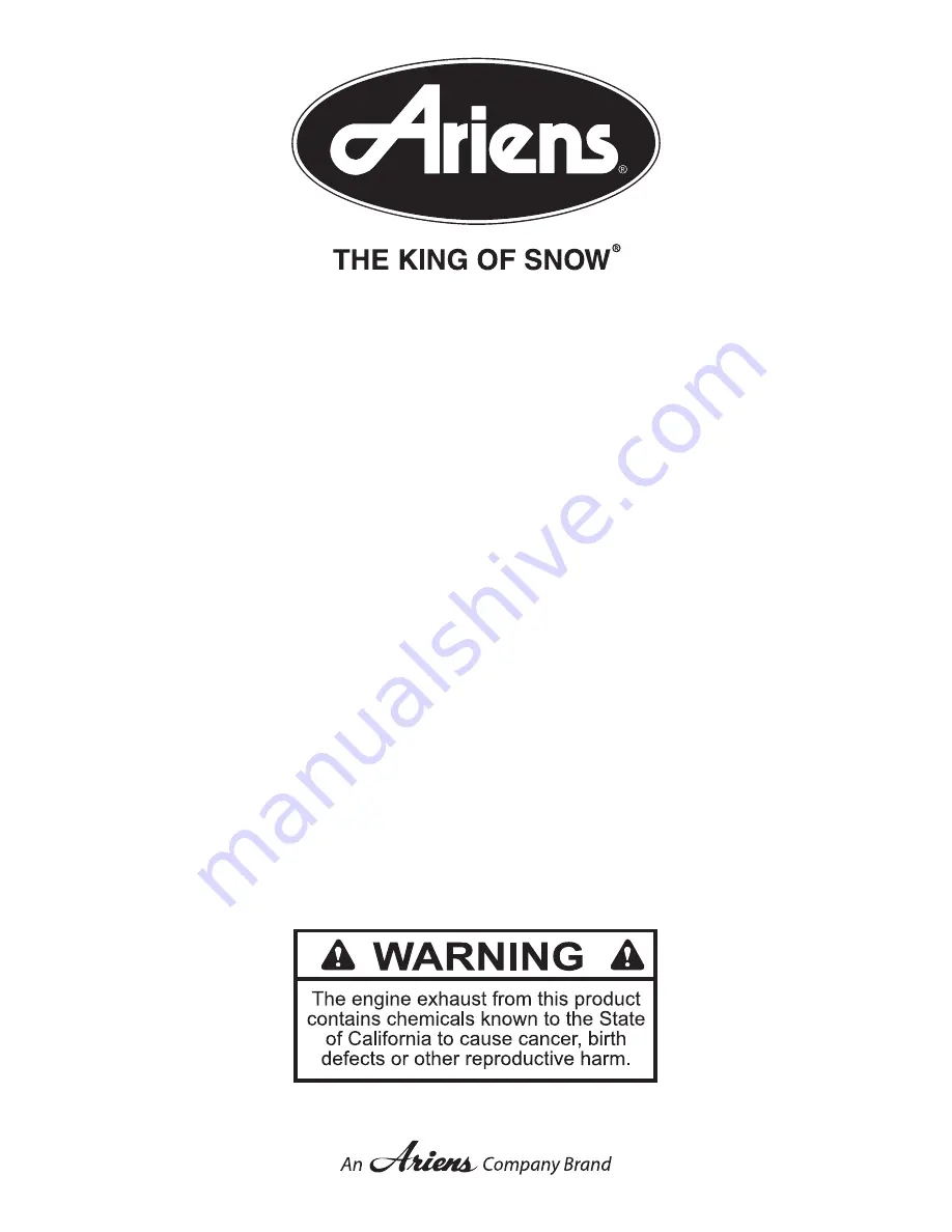 Ariens 921038 Service Manual Download Page 44