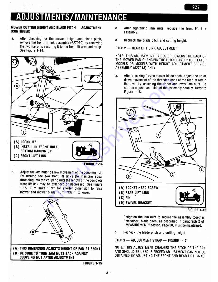 Ariens 927000 Series Service & Repair Manual Download Page 32