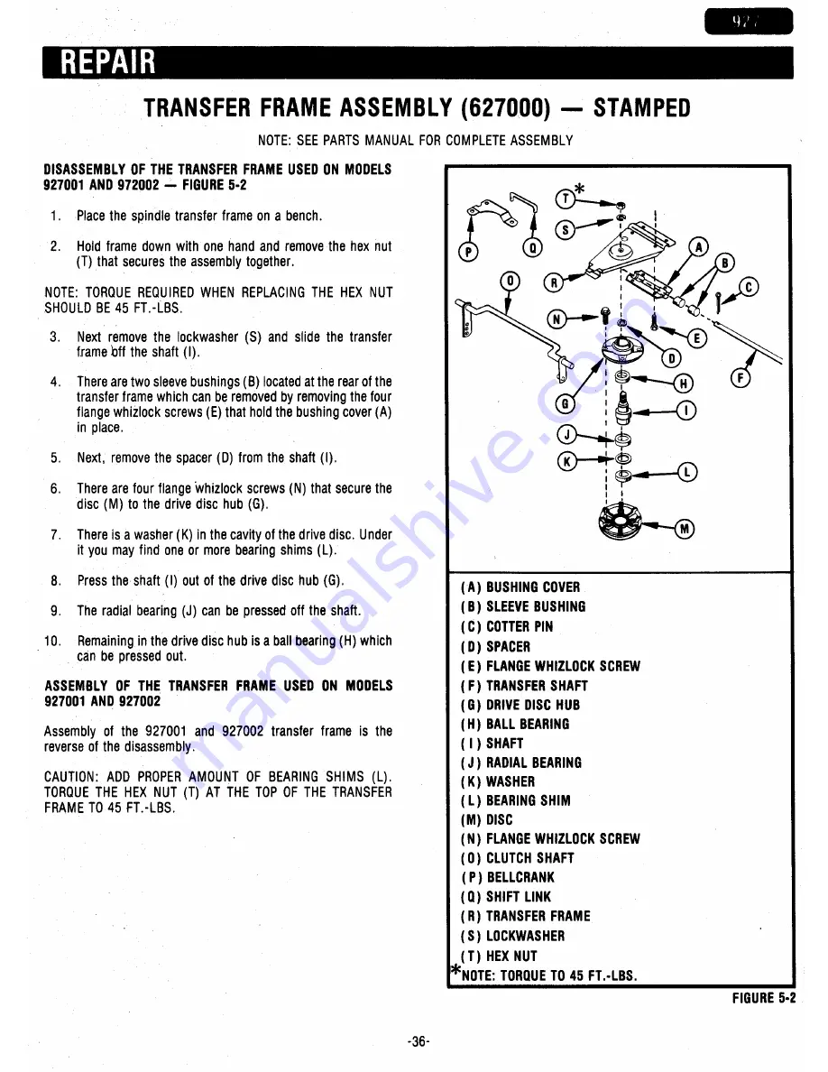 Ariens 927000 Series Service & Repair Manual Download Page 37