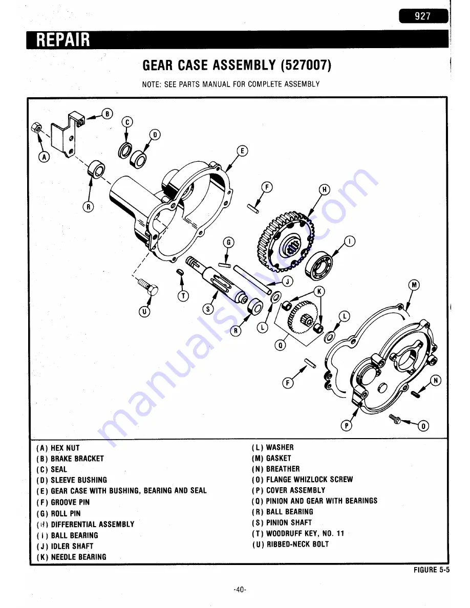 Ariens 927000 Series Service & Repair Manual Download Page 41