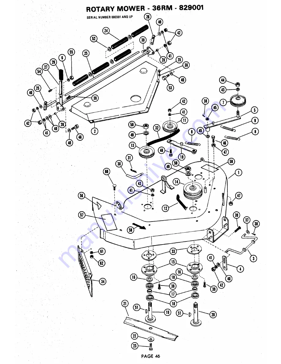 Ariens 929000 Parts And Repair Manual Download Page 46