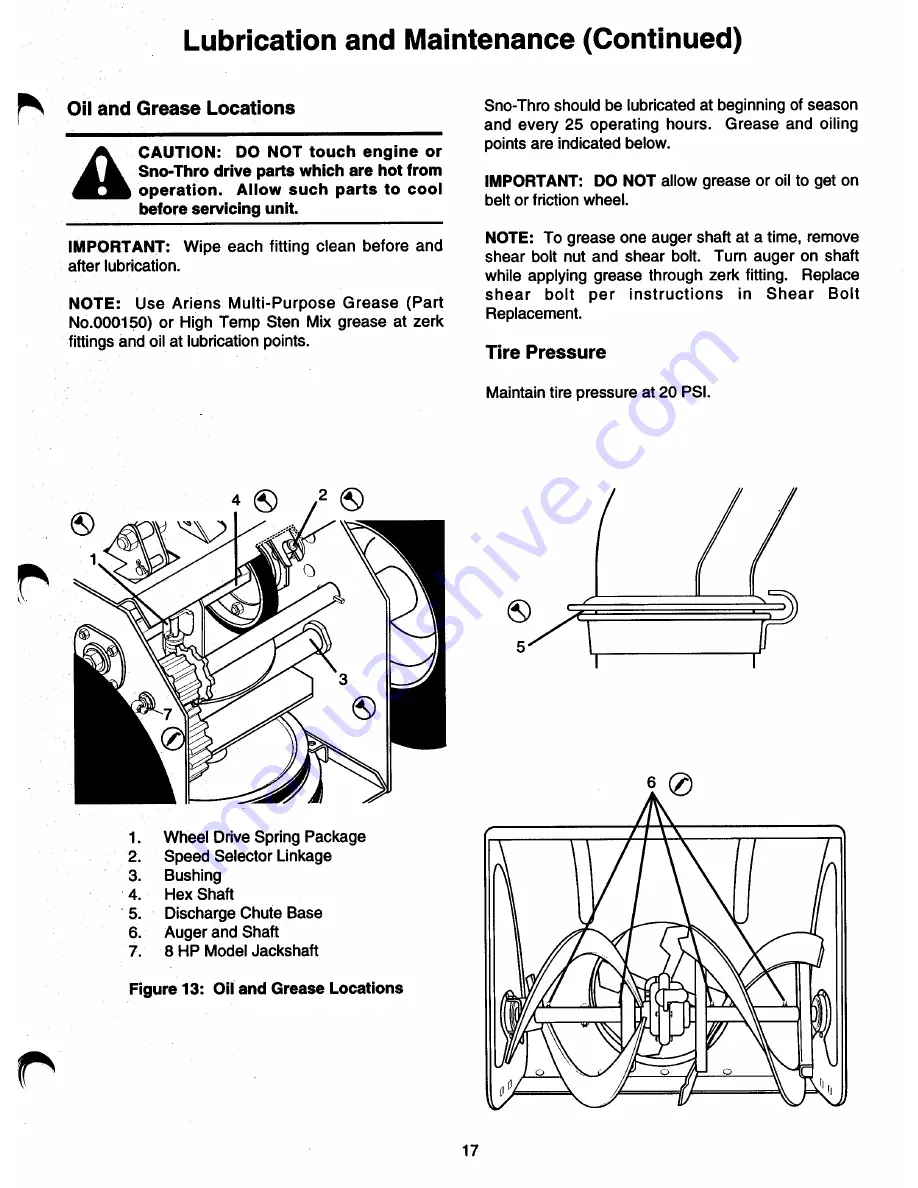 Ariens 932026-ST524 Owner'S/Operator'S Manual Download Page 19