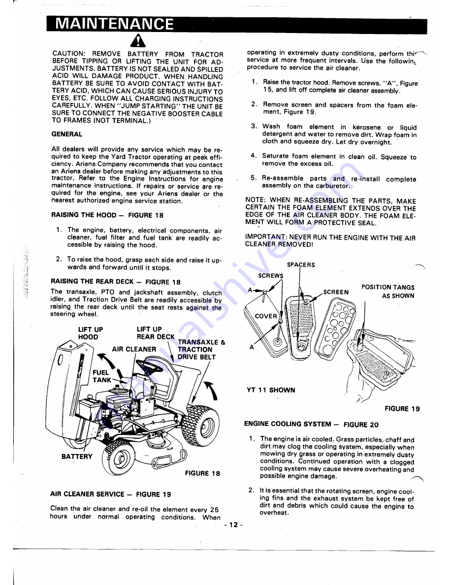 Ariens 935000 Series Скачать руководство пользователя страница 12