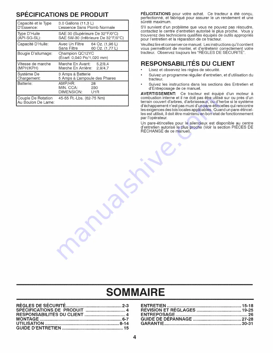 Ariens 936042 Operator'S Manual Download Page 36