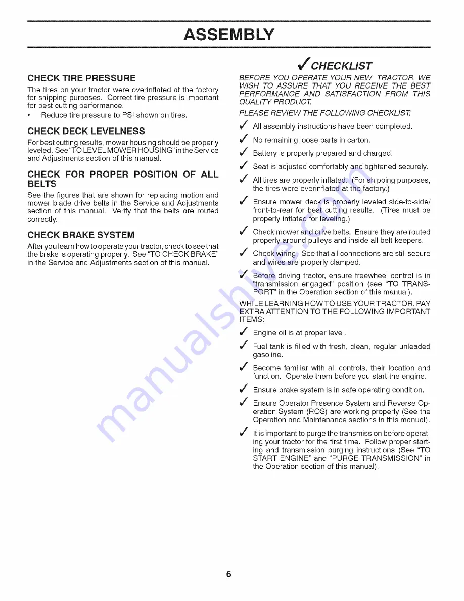 Ariens 93604300 Operator'S Manual Download Page 6