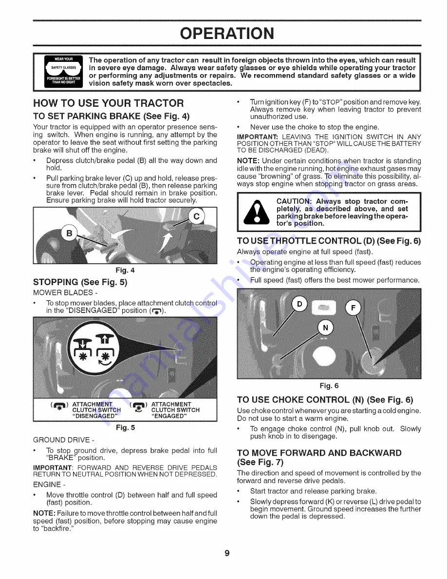 Ariens 93604300 Operator'S Manual Download Page 9