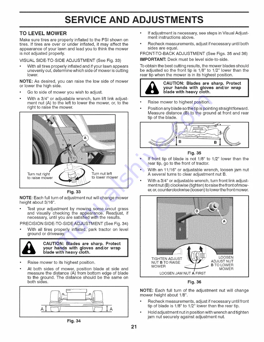 Ariens 93604300 Operator'S Manual Download Page 21