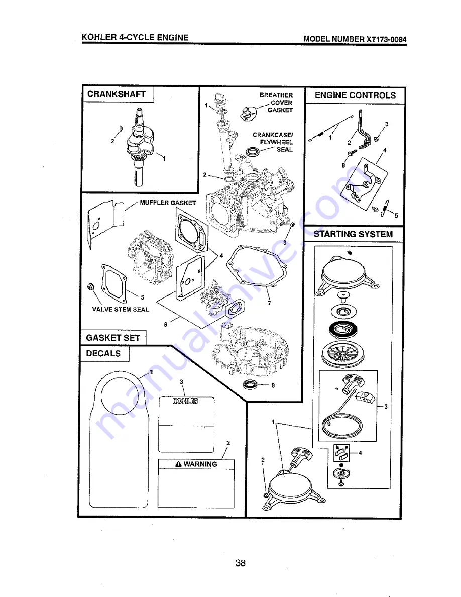 Ariens 96136100 Скачать руководство пользователя страница 38