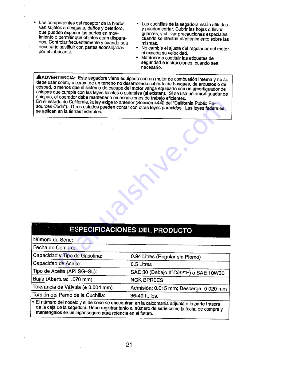 Ariens 96146000 Owner'S Manual Download Page 21