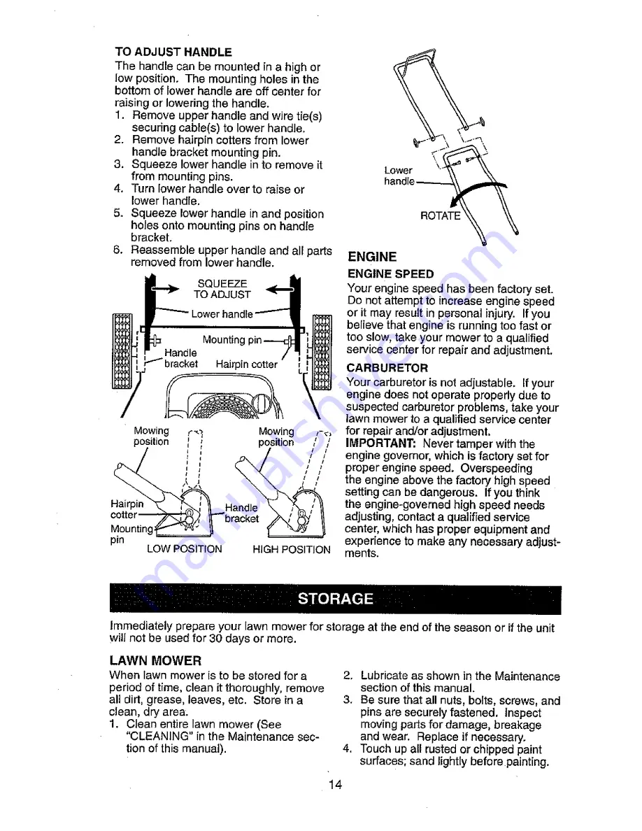 Ariens 96146600 Owner'S Manual Download Page 14