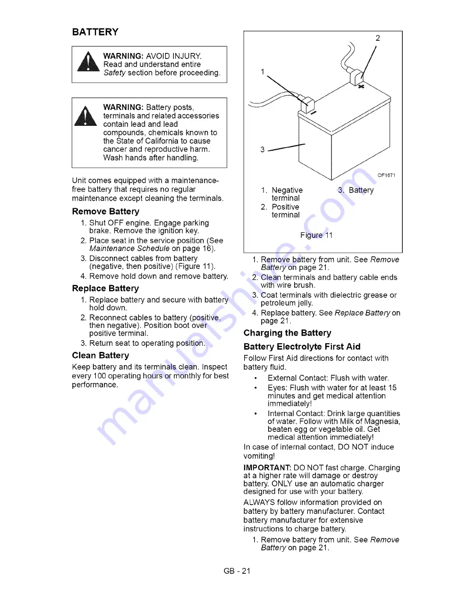 Ariens 991039 Owner'S/Operator'S Manual Download Page 21