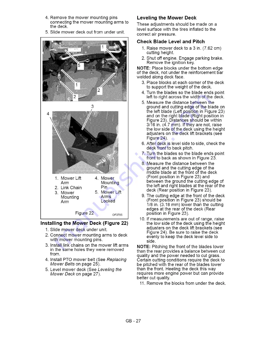 Ariens 991039 Owner'S/Operator'S Manual Download Page 27