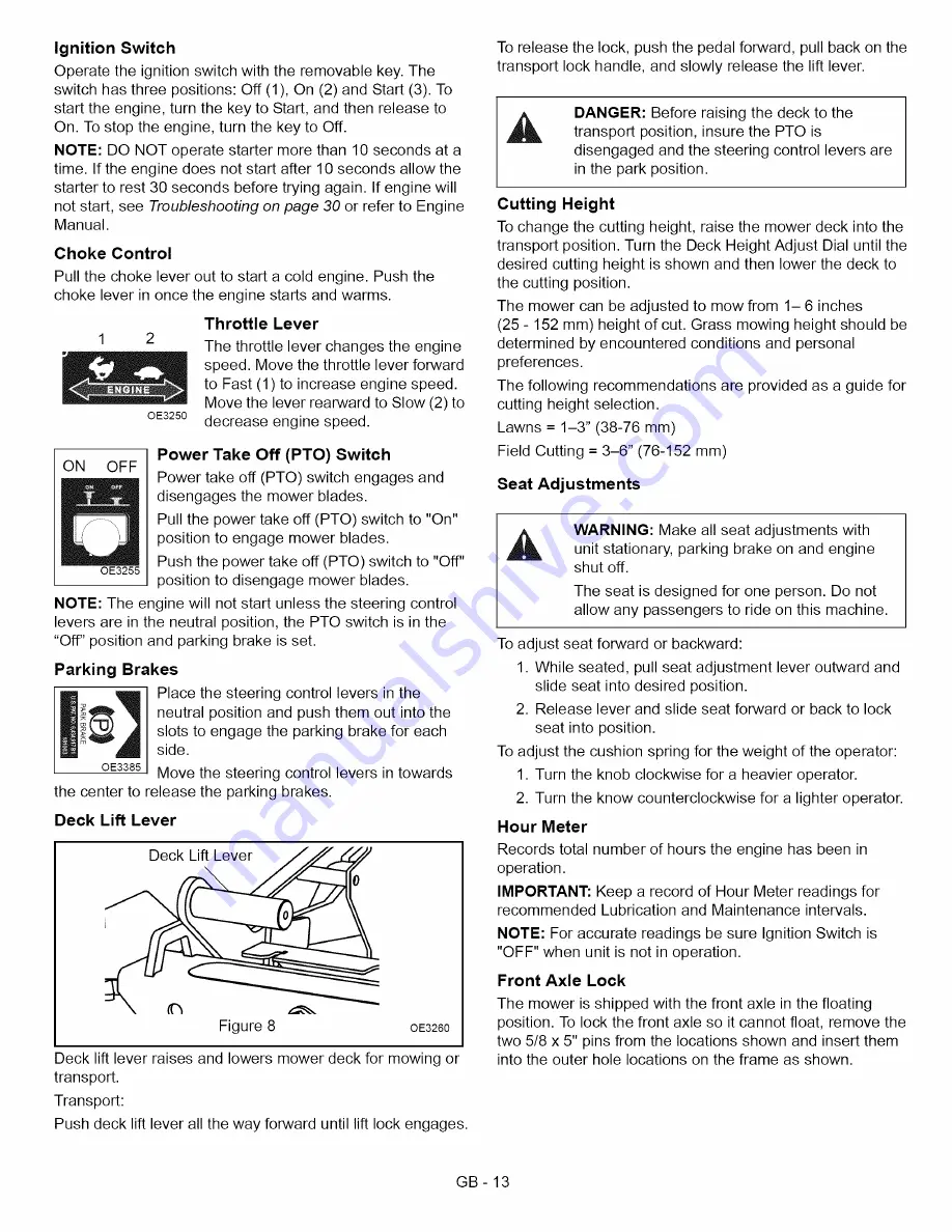 Ariens 992807 Owner'S/Operator'S Manual Download Page 13