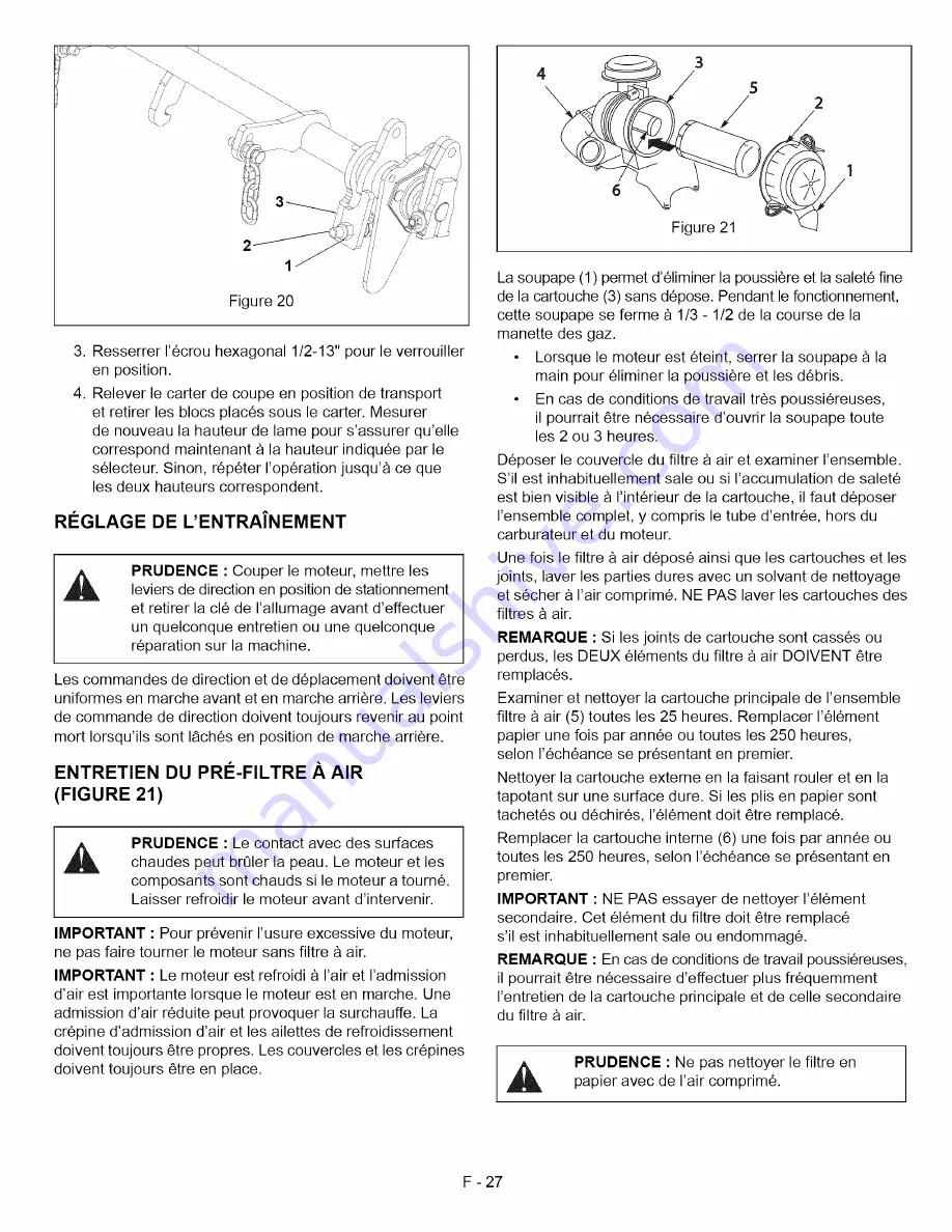 Ariens 992807 Owner'S/Operator'S Manual Download Page 63