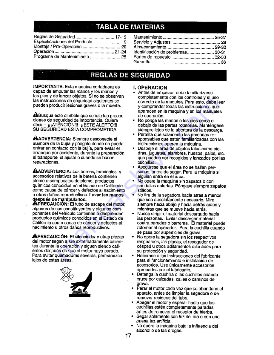 Ariens A149K21 (96136000) Owner'S Manual Download Page 17