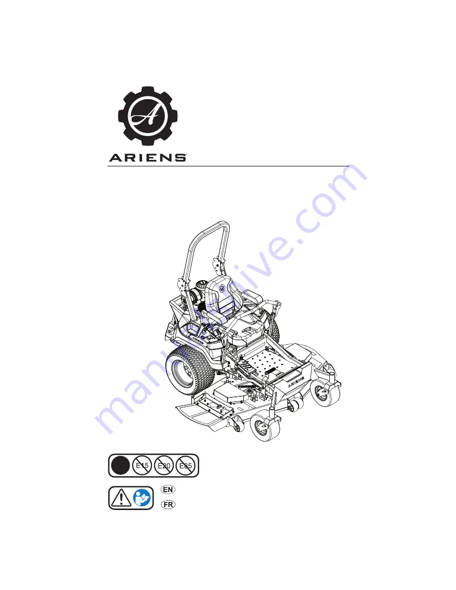 Ariens Apex 48 Operator'S Manual Download Page 1