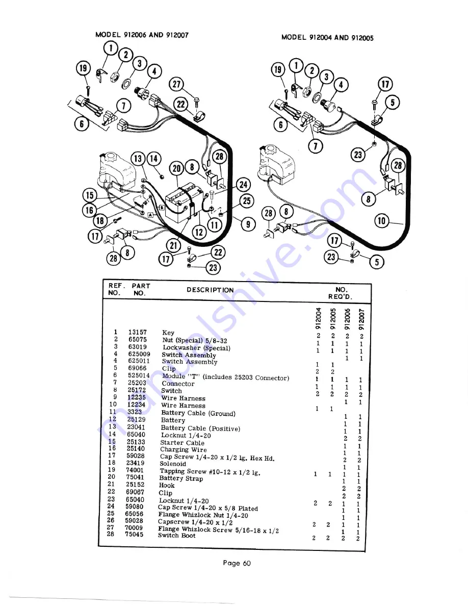 Ariens fairway 912000 series Parts And Repair Manual Download Page 60