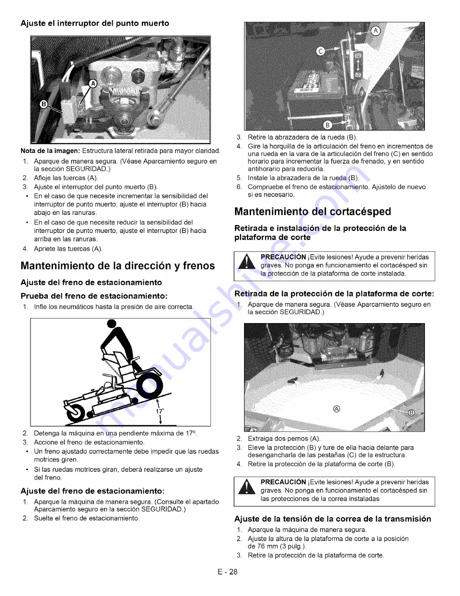 Ariens Pro Zoom 1952S Скачать руководство пользователя страница 72