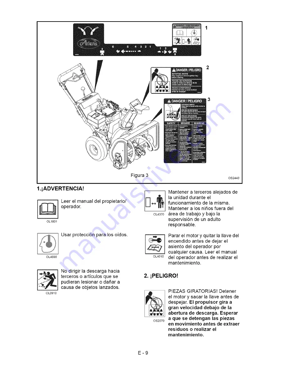 Ariens Sno-Thro 932037-724 Owner'S Manual Download Page 40