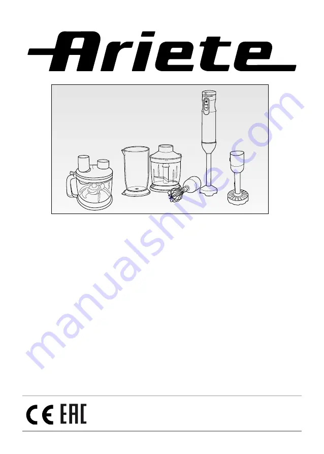 ARIETE 00C089811AR0 Скачать руководство пользователя страница 1