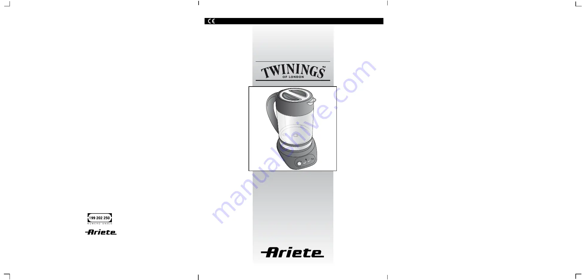 ARIETE TWININGS Скачать руководство пользователя страница 1