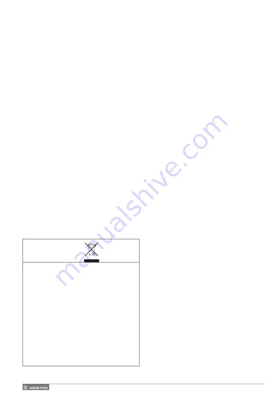 Ariston 3300949 Manual Download Page 56