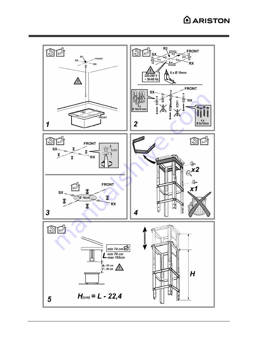 Ariston AIF 9.7F AB X Instructions For Use Manual Download Page 3