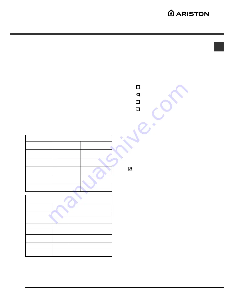 Ariston AQCF 852 B U Instruction Booklet Download Page 31