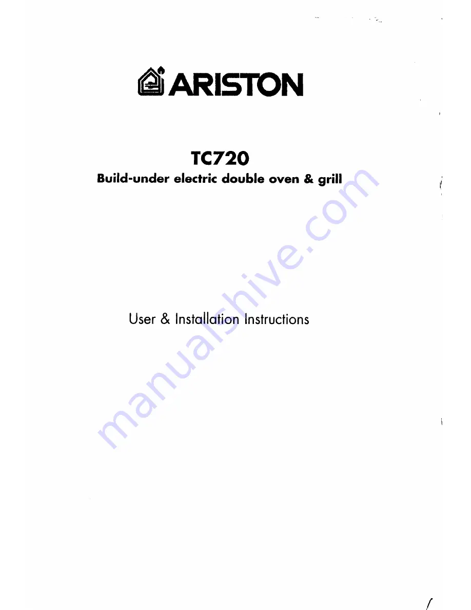 Ariston ar6l85 Скачать руководство пользователя страница 1