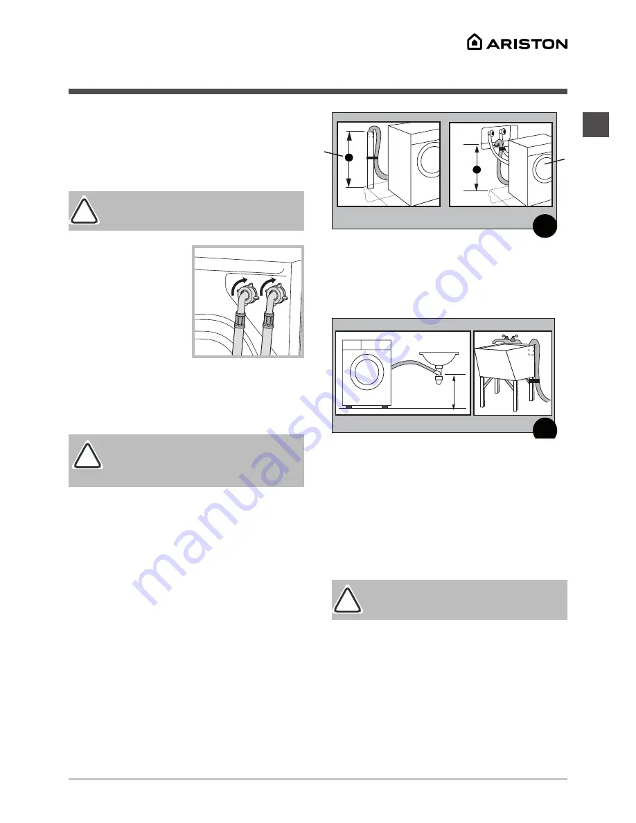 Ariston ARXL 129 W SP Instructions For Use Manual Download Page 5