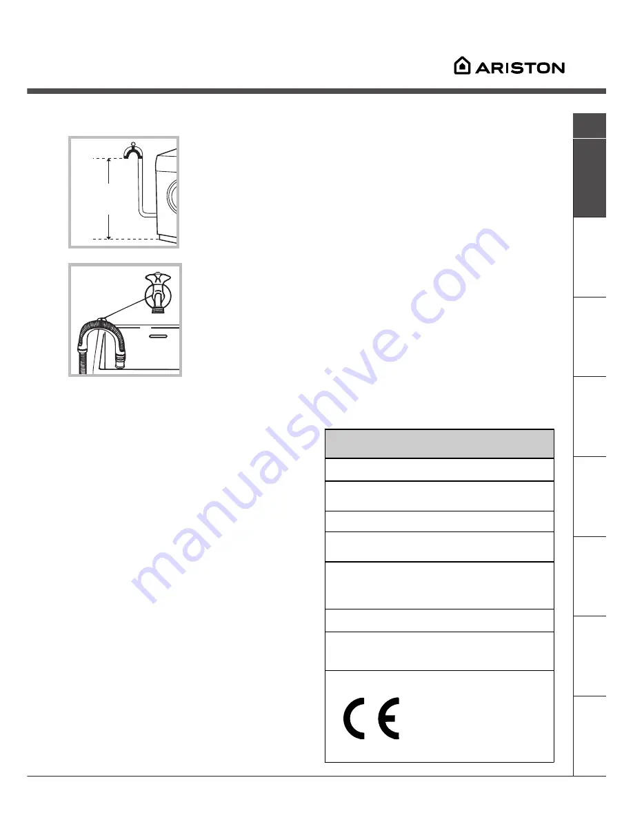 Ariston AVL 105 Instructions For Use Manual Download Page 27