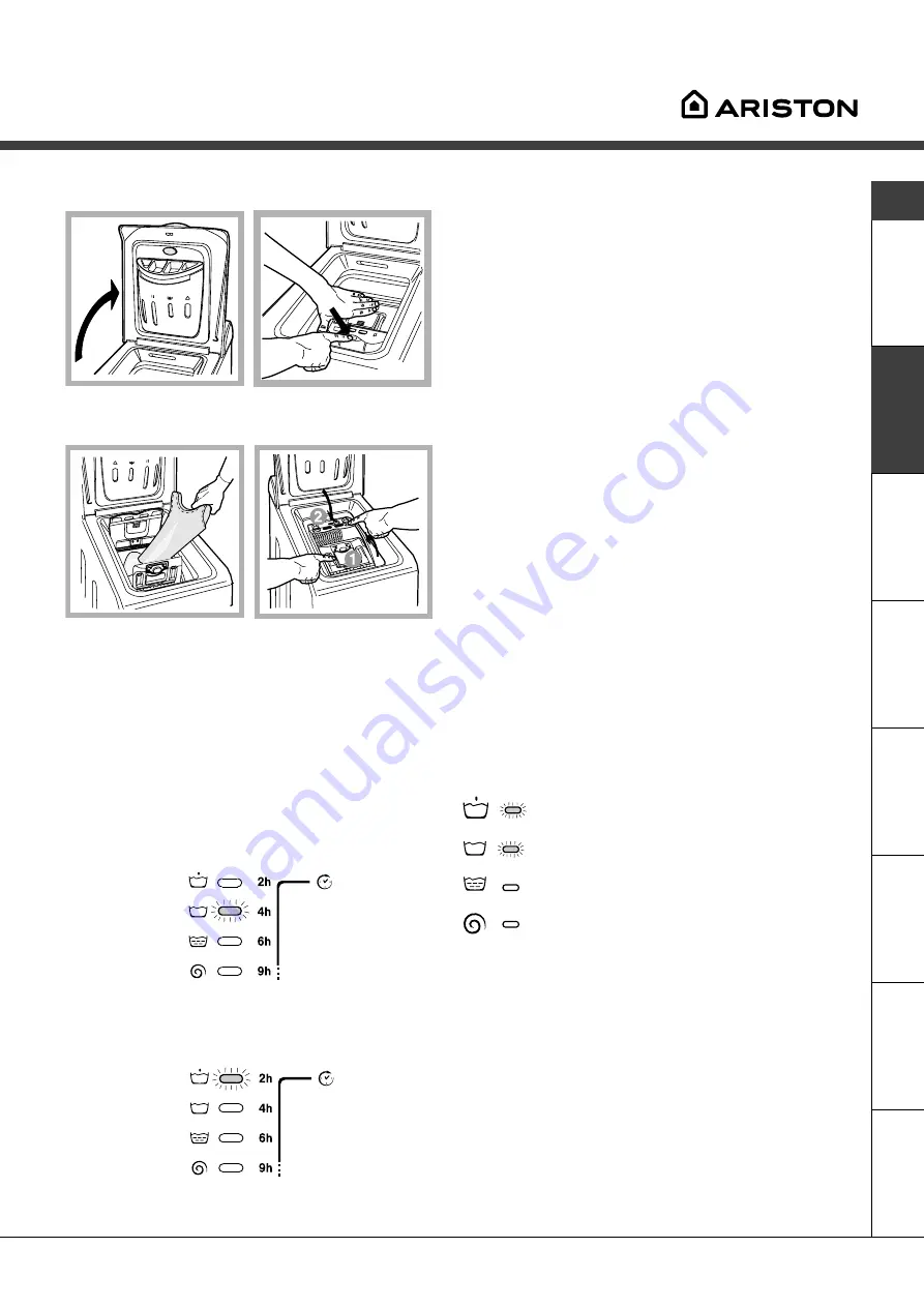 Ariston AVTL 83 Instructions For Use Manual Download Page 53