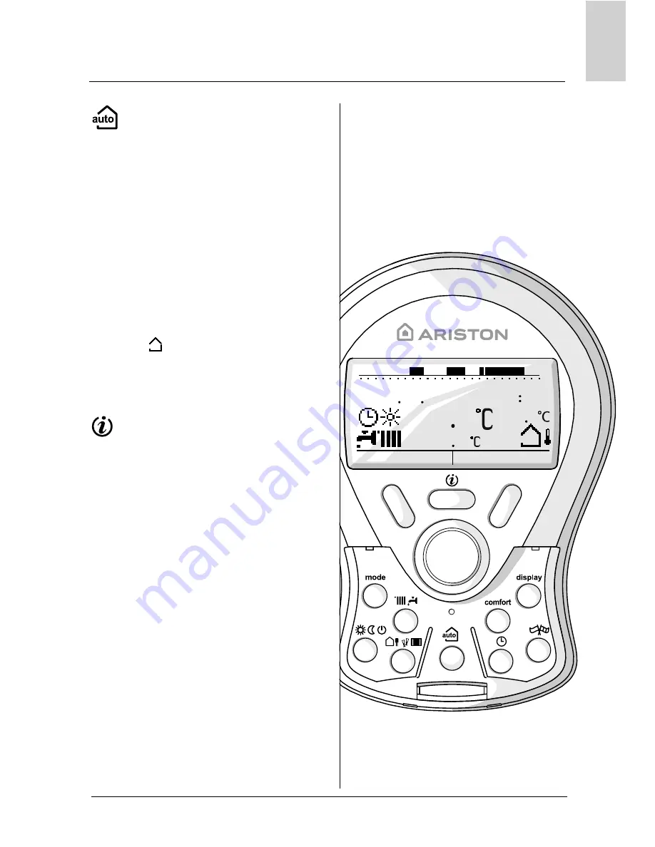 Ariston CLIMA MANAGER Operating Instructions Manual Download Page 9