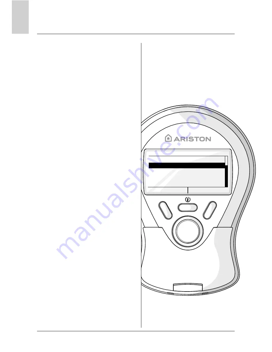 Ariston CLIMA MANAGER Operating Instructions Manual Download Page 26