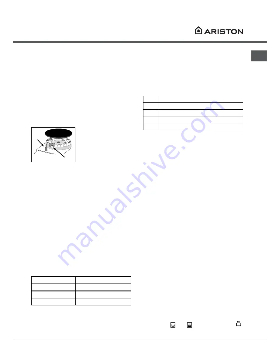 Ariston CX61SP6 T S Operating Instructions Manual Download Page 11