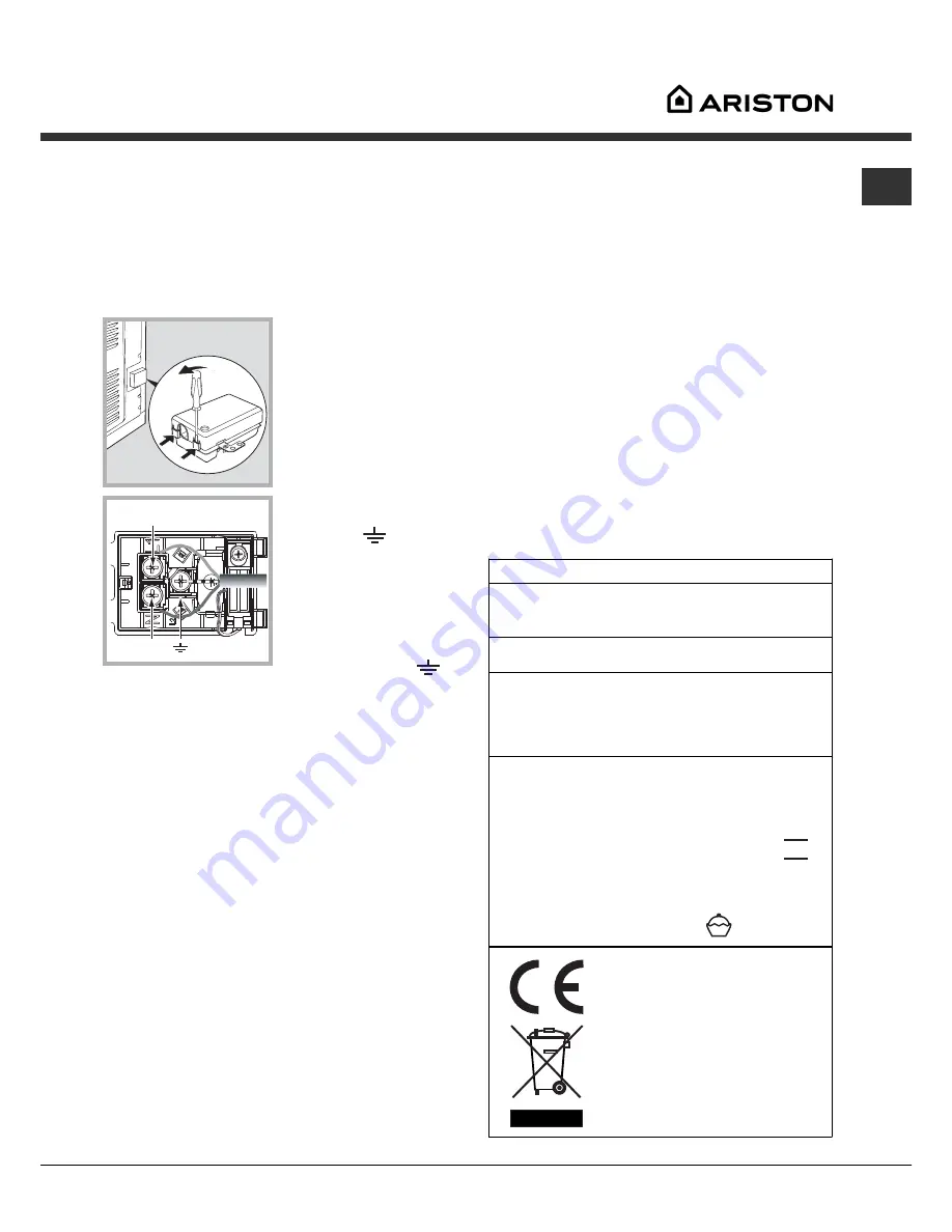 Ariston FK 62 Operating Instructions Manual Download Page 3