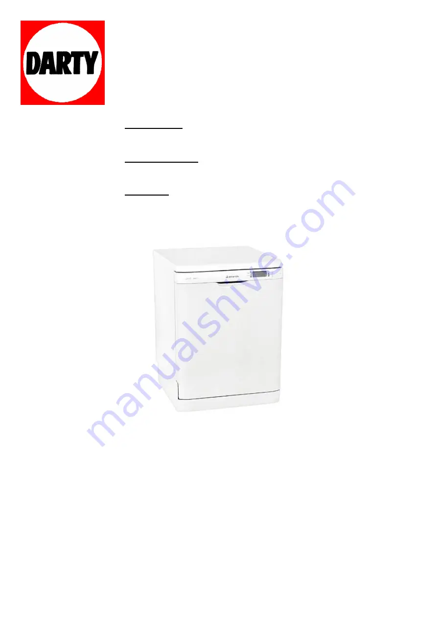 Ariston LD 87 Instructions For Installation And Use Manual Download Page 1