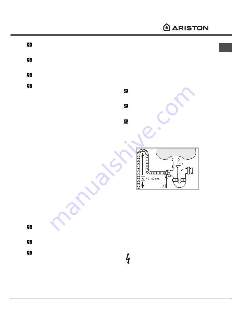 Ariston LFB 5B010 Operating Instructions Manual Download Page 17