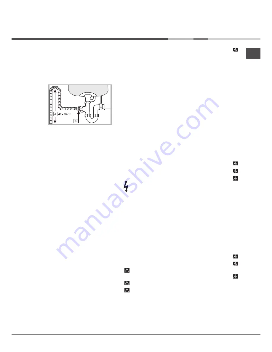 Ariston LFB 5B010 Operating Instructions Manual Download Page 45