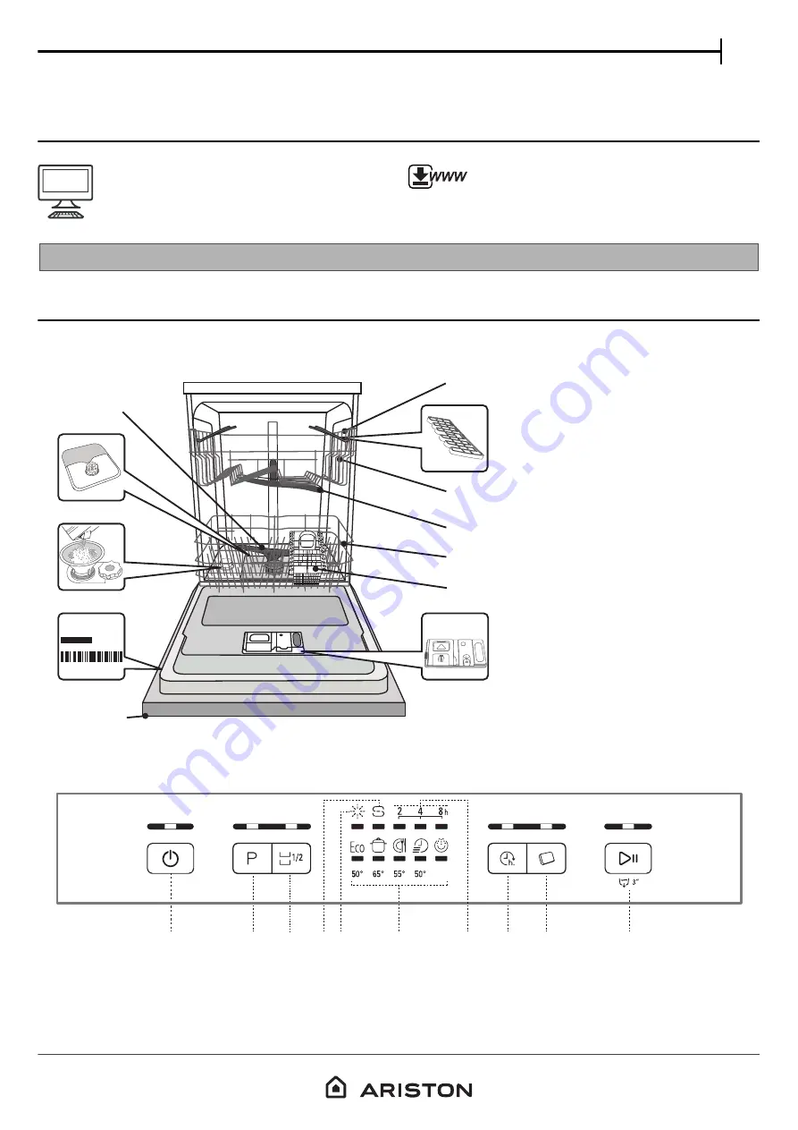 Ariston LFC2C19 Скачать руководство пользователя страница 1