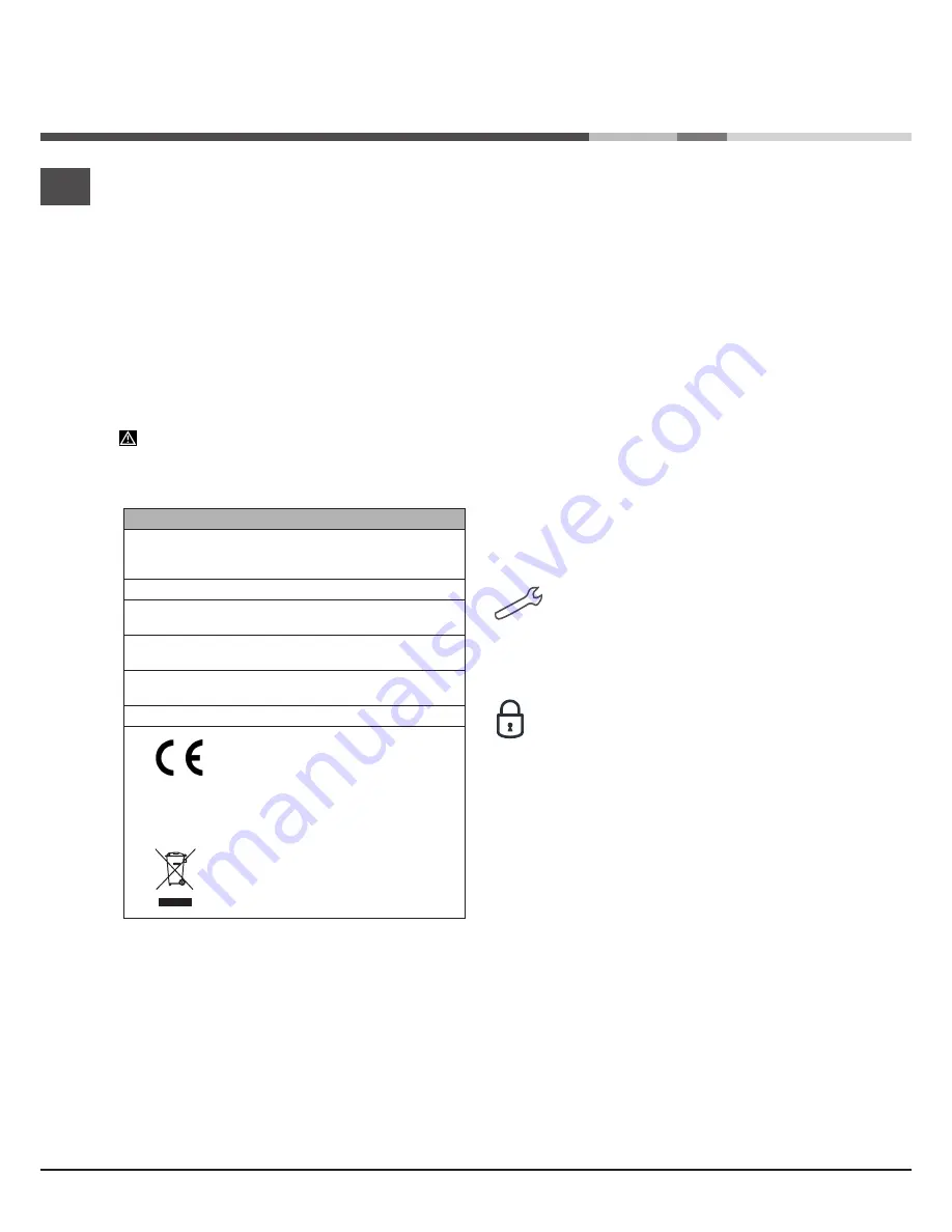 Ariston LFD 11m132 Operating Instructions Manual Download Page 26