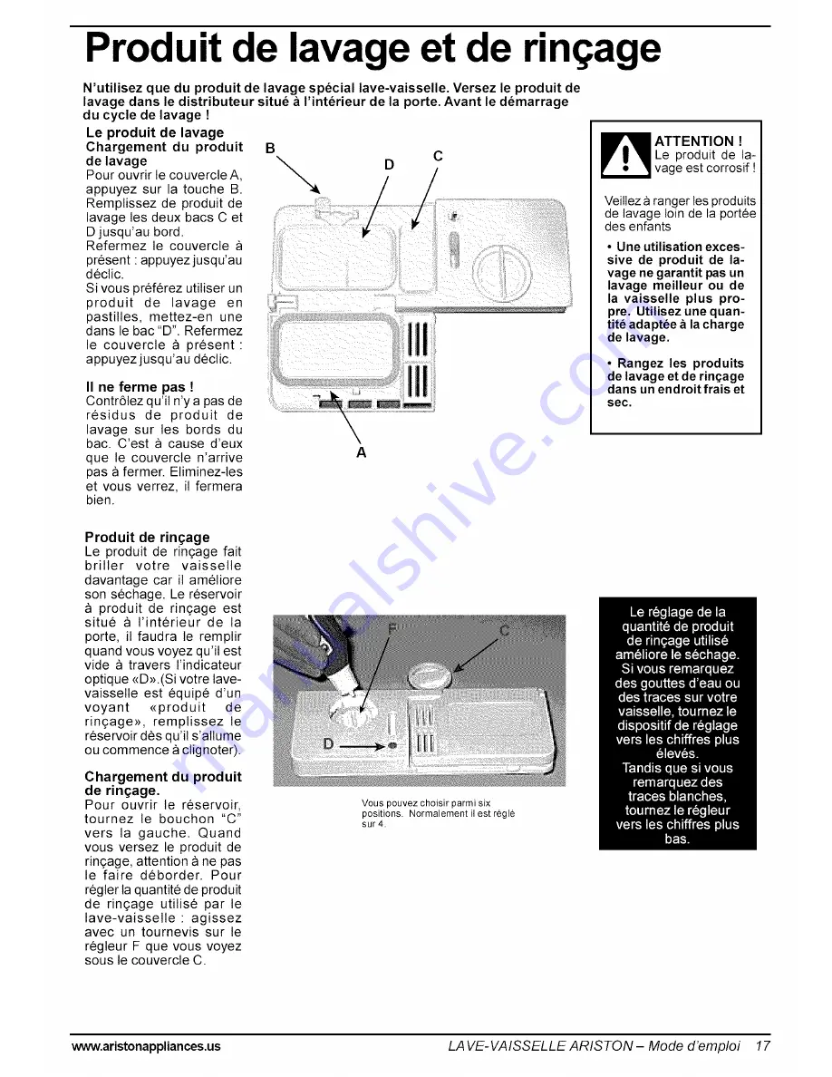 Ariston LI 640 I-B-S-W Care And Use Manual Download Page 18