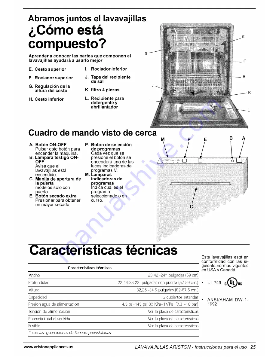 Ariston LI 640 I-B-S-W Care And Use Manual Download Page 26