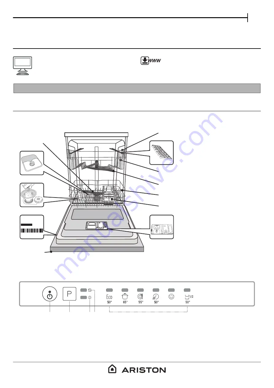 Ariston LIE2C19 A Daily Reference Manual Download Page 1