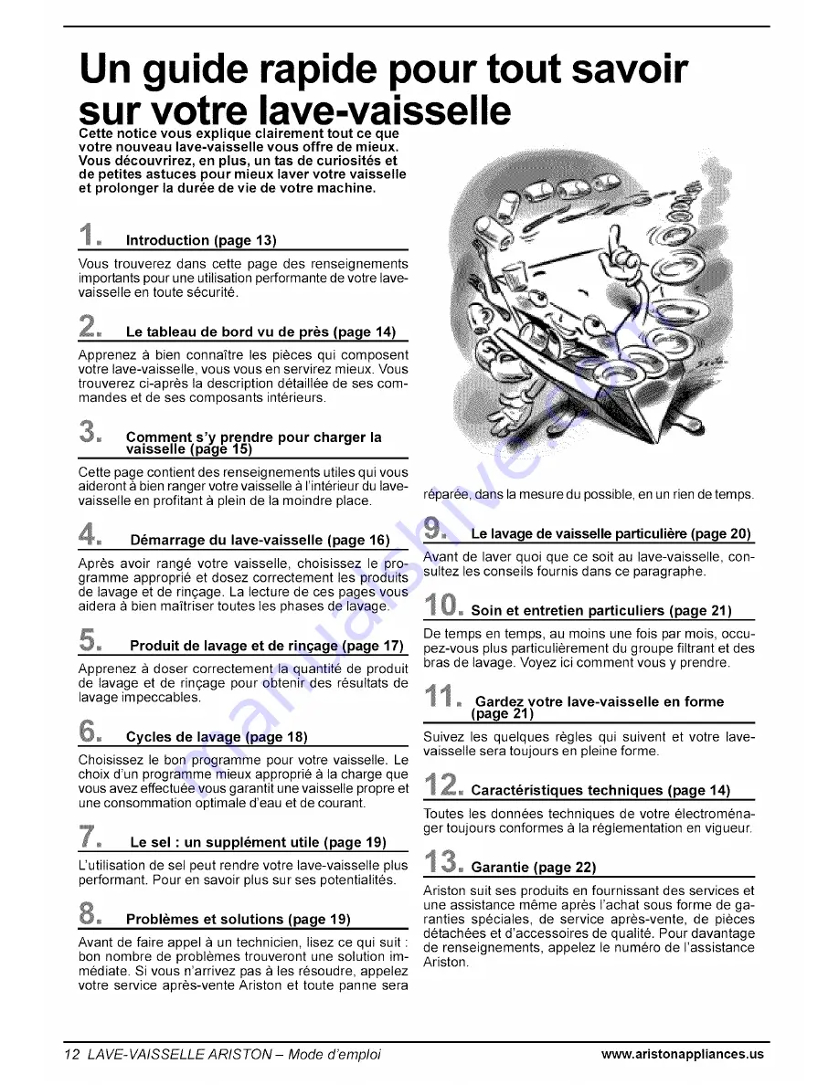 Ariston LL 64 B-S-W Care And Use Manual Download Page 13