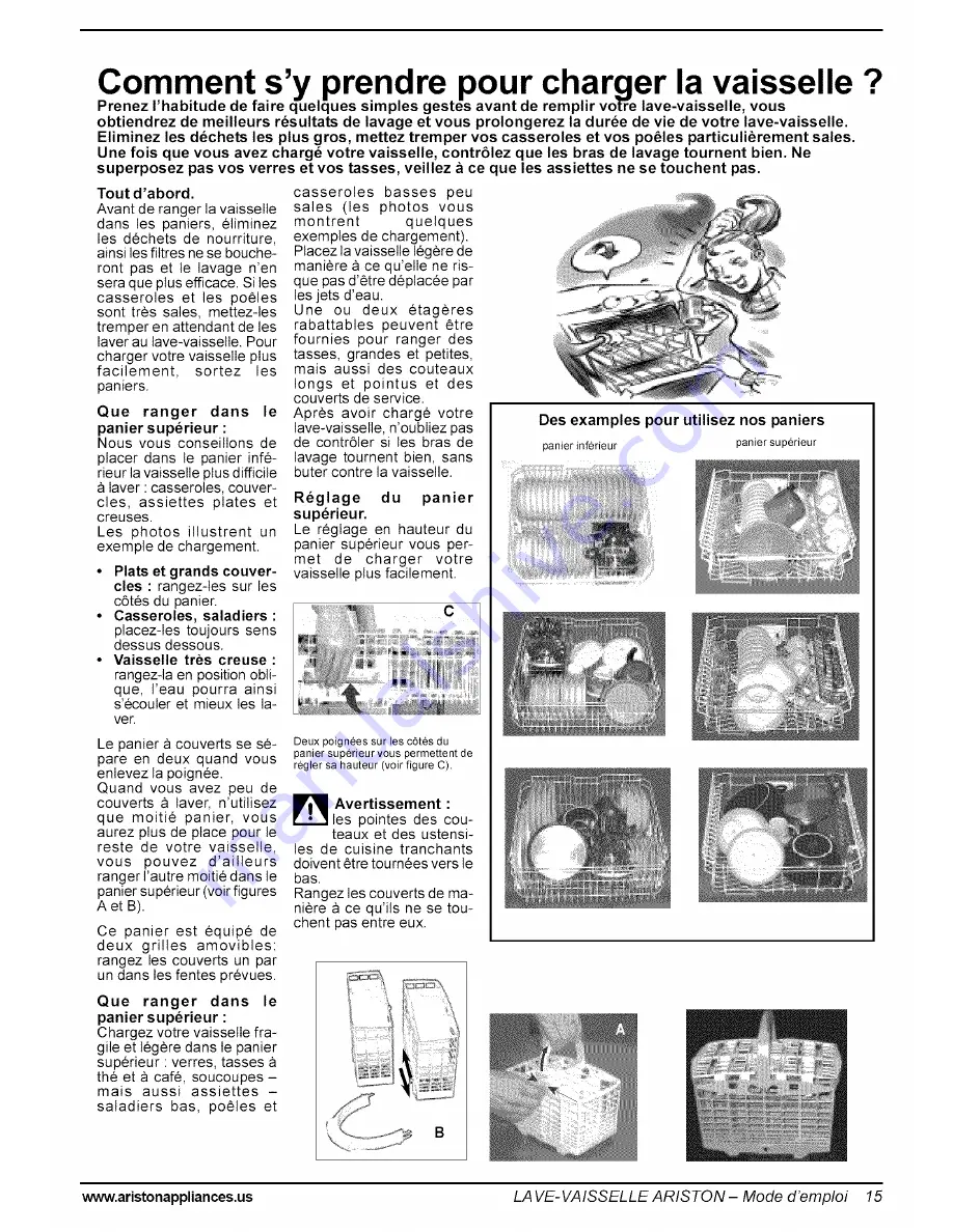 Ariston LL 64 B-S-W Care And Use Manual Download Page 16