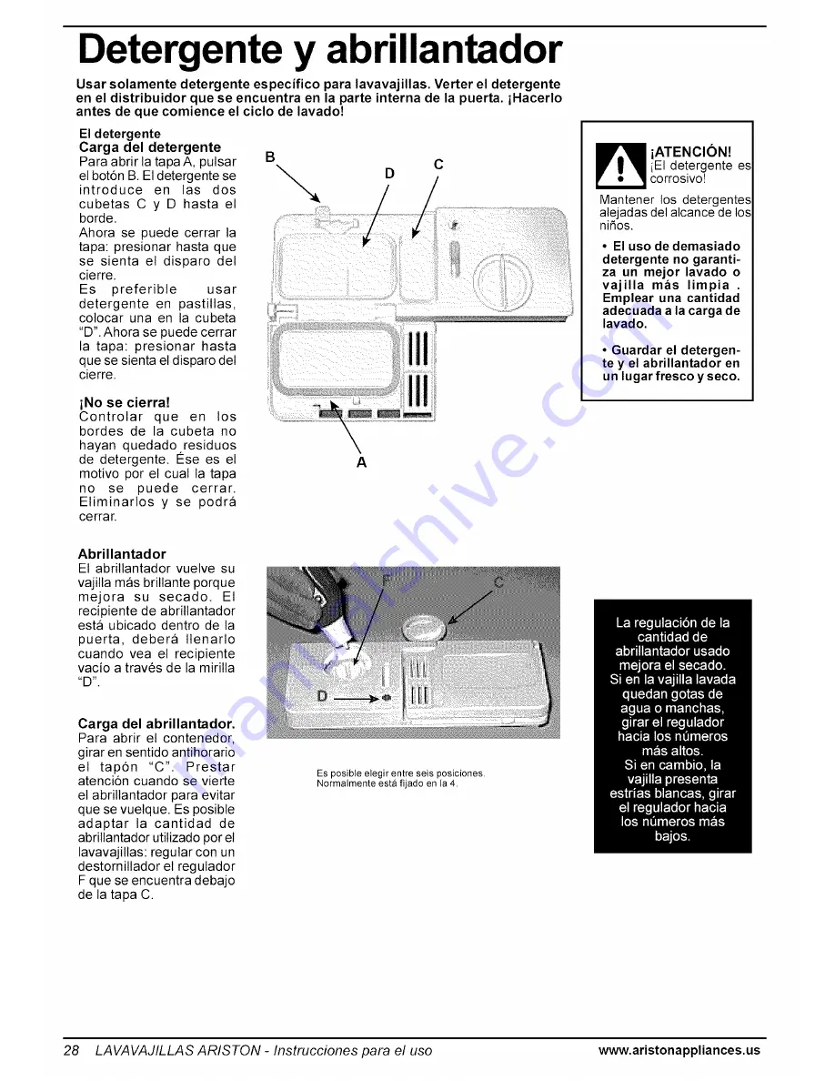 Ariston LL 64 B-S-W Care And Use Manual Download Page 29