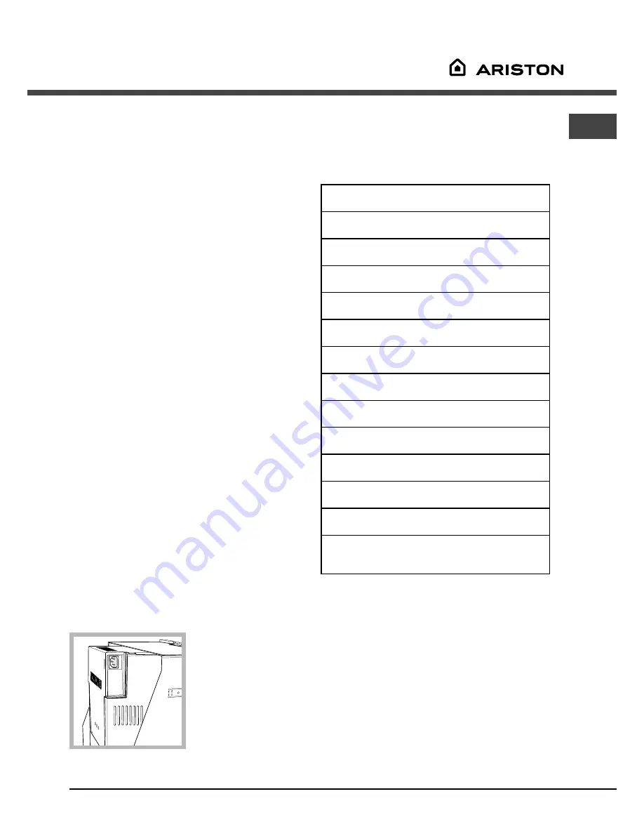 Ariston MCA 15 NA Instructions For Use Manual Download Page 55