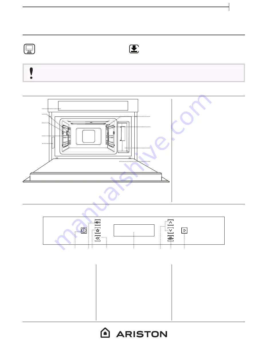 Ariston MS798 Daily Reference Manual Download Page 1