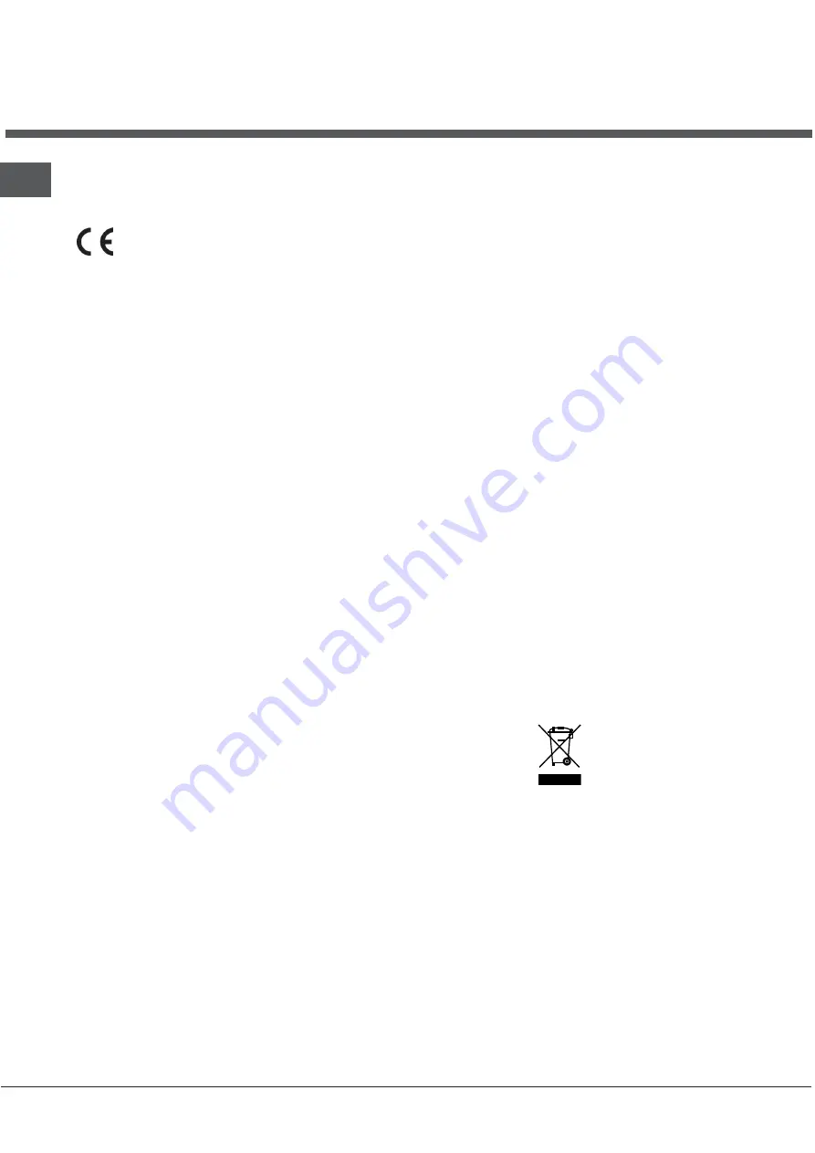 Ariston NIC 641 B Operating Instructions Manual Download Page 21